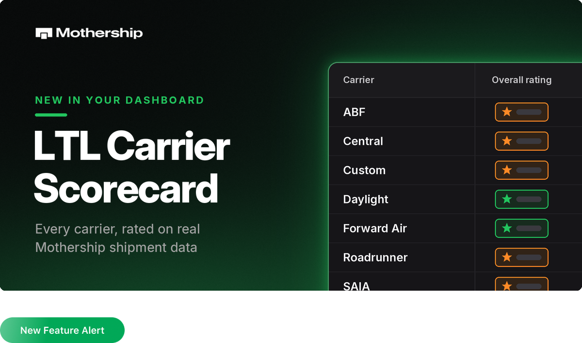 Compare LTL Partner Carriers with the new Carrier Scorecard